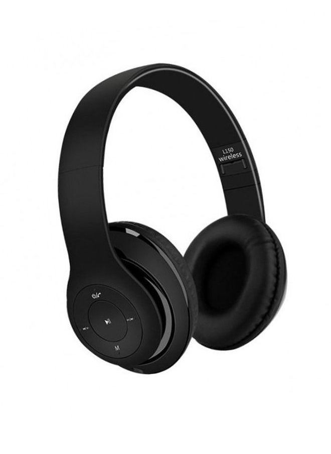 ماركة غير محددة - سماعة رأس لاسلكية L150 بلوتوث - ميكروفون - راديو FM- مكان لكارت الميموري - قابلة قابلة للطي مع الموبايل والكمبيوتر - Image 1