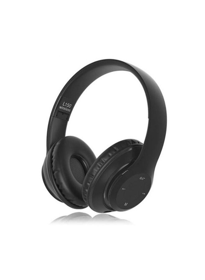 ماركة غير محددة - سماعة رأس لاسلكية L150 بلوتوث - ميكروفون - راديو FM- مكان لكارت الميموري - قابلة قابلة للطي مع الموبايل والكمبيوتر - Image 1