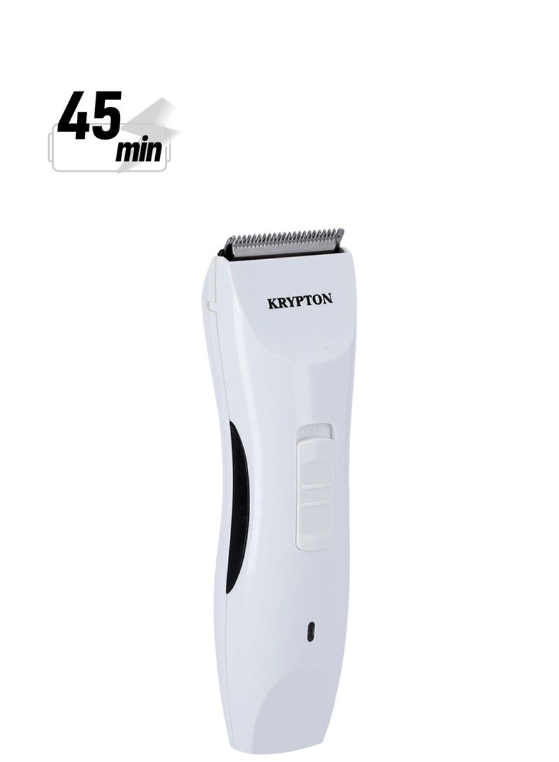 KRYPTON Rechargeable Hair Trimmer White 590grams - Image 1