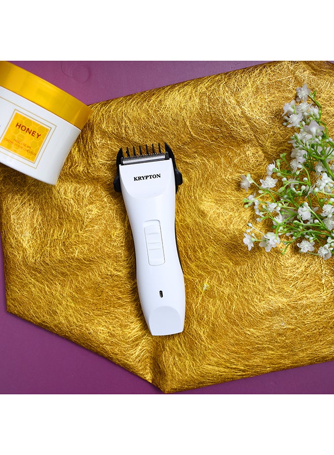 KRYPTON Rechargeable Hair Trimmer White 590grams - Image 5
