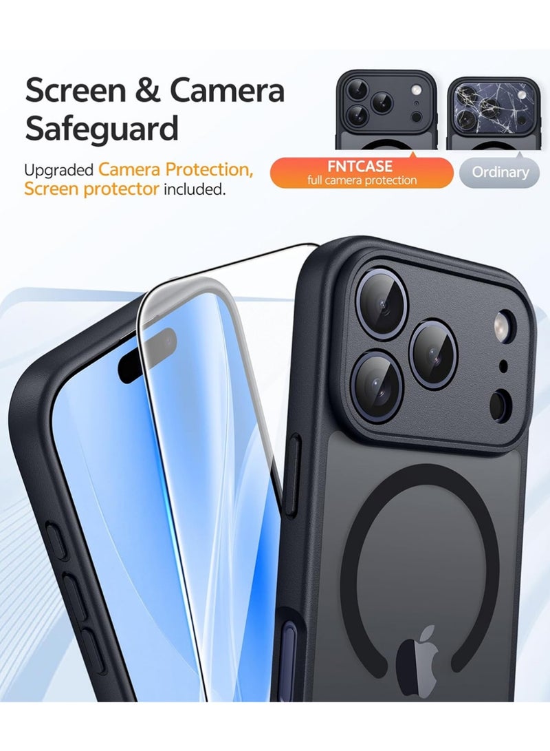 X-level for iPhone 17 Pro Max Case Cover Magnetic Frosted Translucent Mobiles Accessories Shockproof Slim Cover | Full Camera Covered Protection | Slim Drop Proof Durable Protective Cases - Image 3