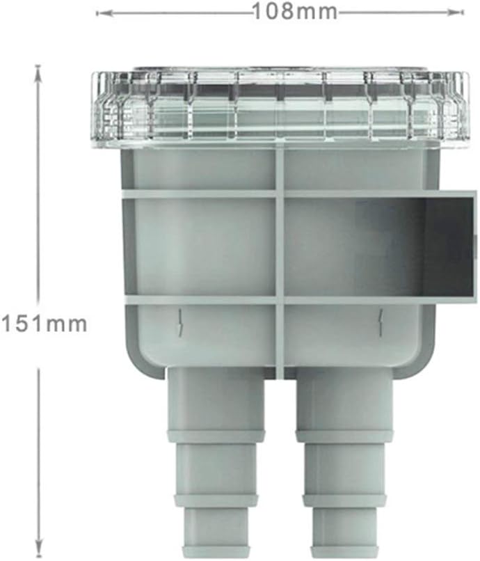 woobles Sea Water Filter, ABS 4.3in Intake Sea Water Strainer Filter Engine Protect Cleaner Cooling for 1/2in 5/8in 3/4in Hose - Image 5