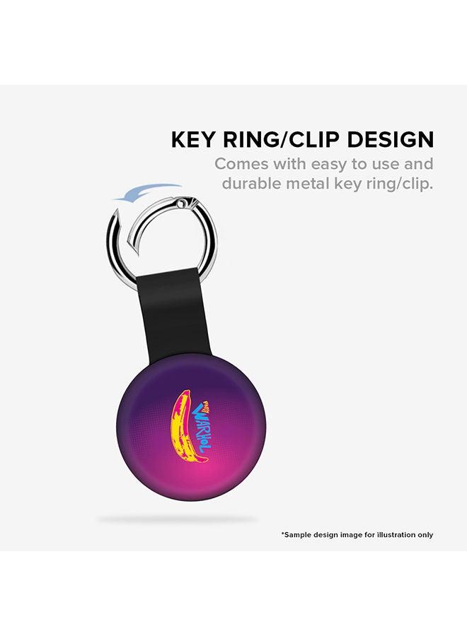 Stylizedd Airtag Case Metal Key Ring with Tough Case for Apple Airtag cover - Marble Pink Vintage - Image 3