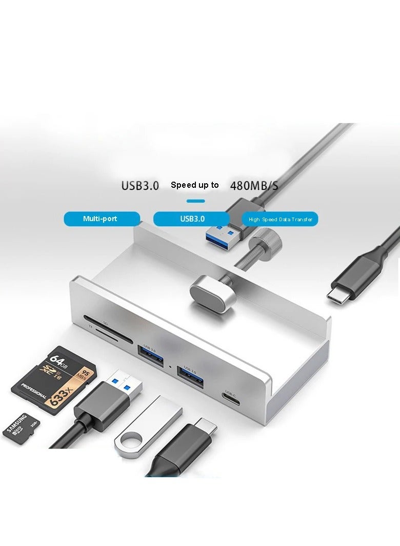 AROAQ Aluminum Type C Port USB 3.0 HUB Power Adapter Splitter Multiple Extend Dock - Image 4