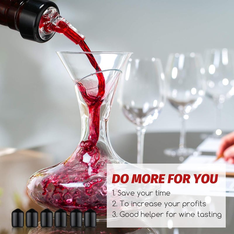 BBTO Automatic Measured Bottle Pourer Spout Liquor Pourers Bottle Jigger Quick Shot Spirit Measure, 1 oz/ 30 ml(Clear, Black,80 Pieces) - Image 5