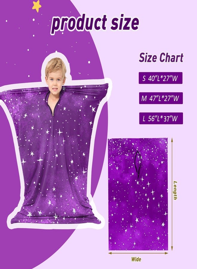 YAERSI Sensory Body Sock for Kids,Sensory Sack for Relaxation, Focus,Sensory Integration,Body Sock (Small 40''×27'' Purple) - Image 5