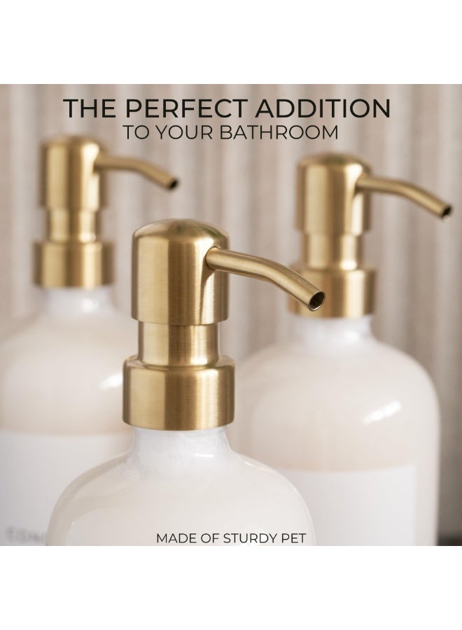 يُسلِّم موزع شامبو وبلسم 3 قطع، موزعات 500 مل للاستحمام، موزع شامبو وبلسم وغسول للجسم مثبت على الحائط للحمام (أسود غير لامع) - Image 4