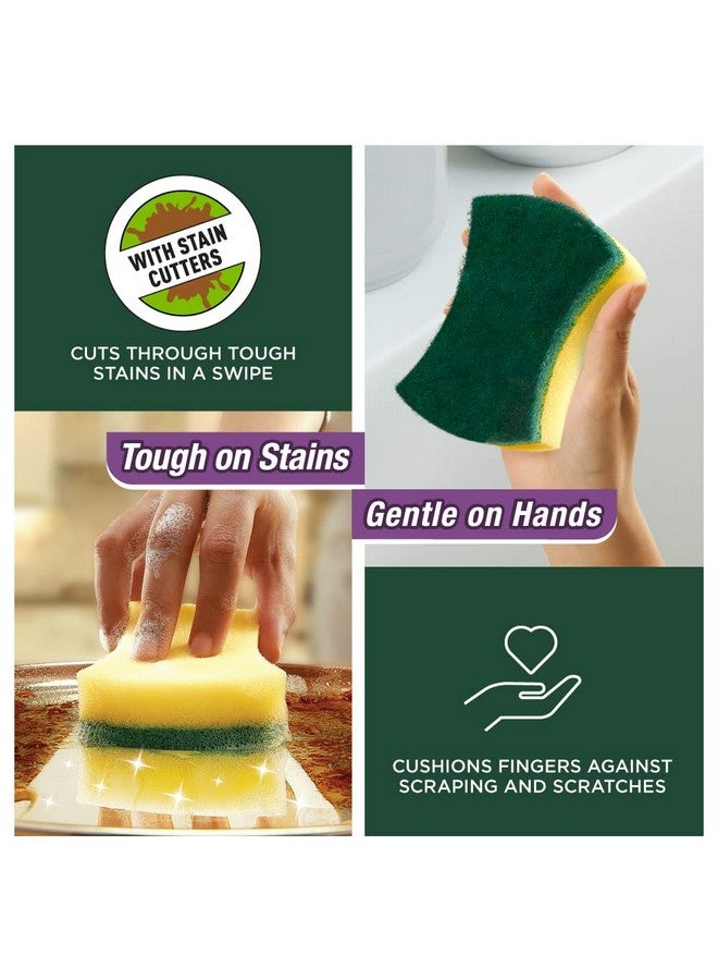 Scotch  Scrub Sponge Ideal For Dishwash Liquid ( 8Cm X 5Cm) - Image 4