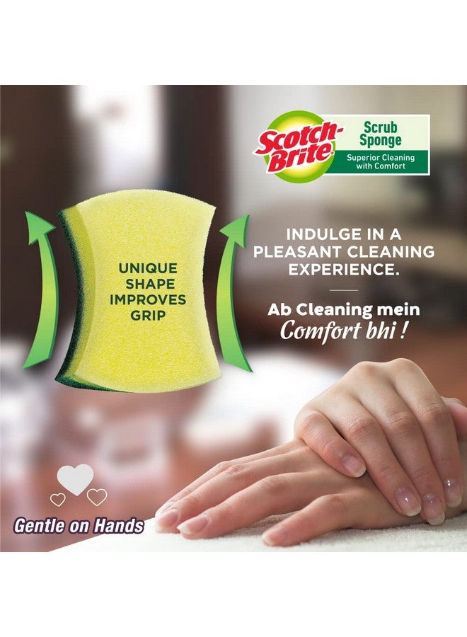 Scotch  Scrub Sponge Ideal For Dishwash Liquid ( 8Cm X 5Cm) - Image 5