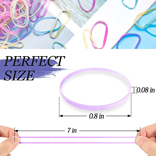 KANPRINCESS 1000PCS Hair Rubber Bands(pink) - Image 2