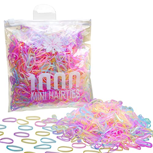 KANPRINCESS 1000PCS Hair Rubber Bands(pink) - Image 1