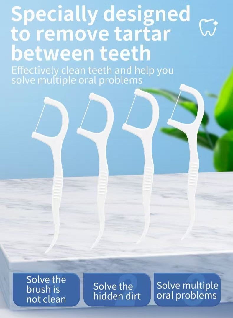 CIMIA 150 Pcs Dental Floss Picks,BPA-Free Tooth Cleaners ,Family Size 150 Count,Portable Teeth Cleaning Kit  - Image 5