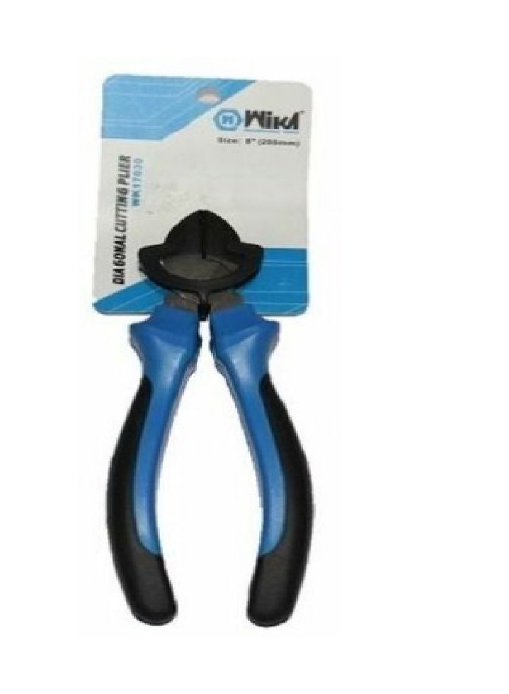 Wika Diagonal Cutting Plier, WK17029, Steel, 6 Inch, Blue/Black