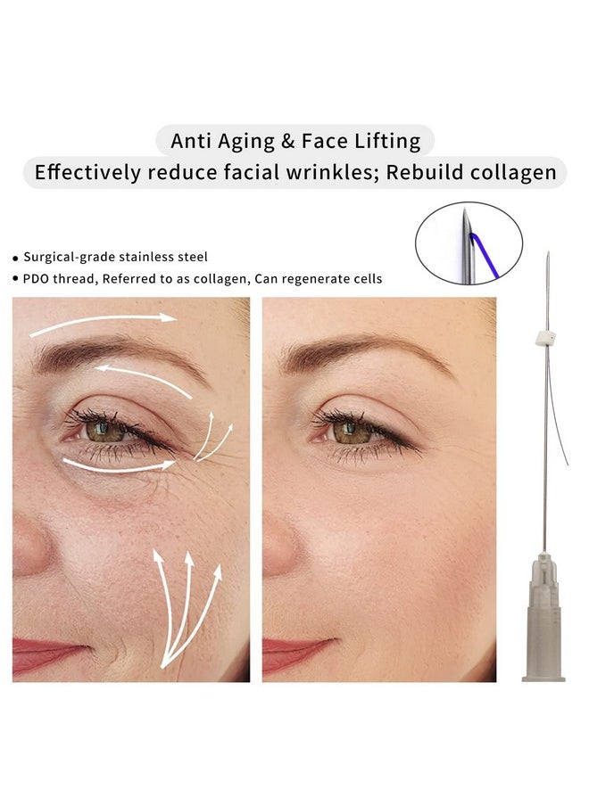 elves - Pdo Threads Lift For Face Whole Body Lifting/Mono Smooth Type/Pdo Mono Threads For Face Lift/Protein Threads For Face/20Pcs (30G25Mm) - Image 1