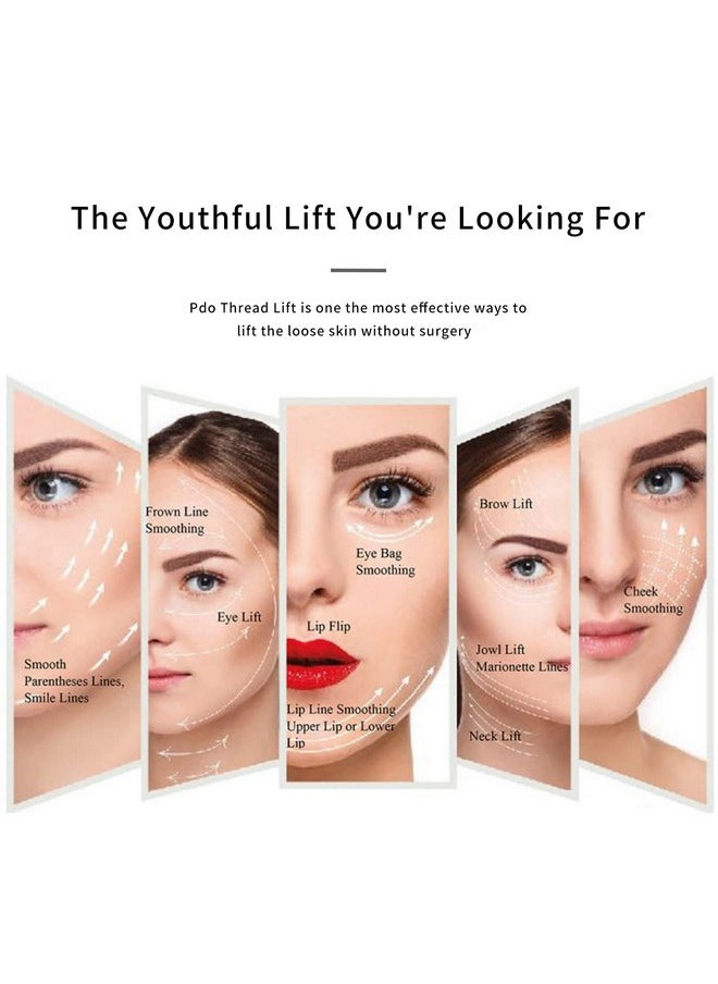 elves - Pdo Threads Lift For Face Whole Body Lifting/Mono Smooth Type/Pdo Mono Threads For Face Lift/Protein Threads For Face/20Pcs (30G25Mm) - Image 1