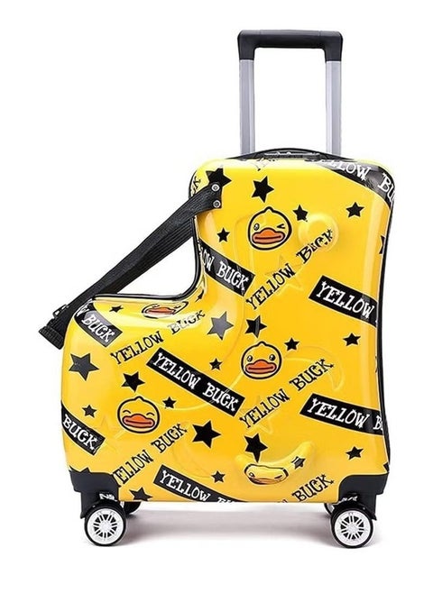 Children's Travel Suitcases, Trolley Cases, Durable, Not Easy To Break, Curved Design, Smooth Rounded Corners Of The Box, Safe And Secure, Built-In Shock Absorption Design, Silent Universal Wheels, The Box Can Rotate And Slide Freely.