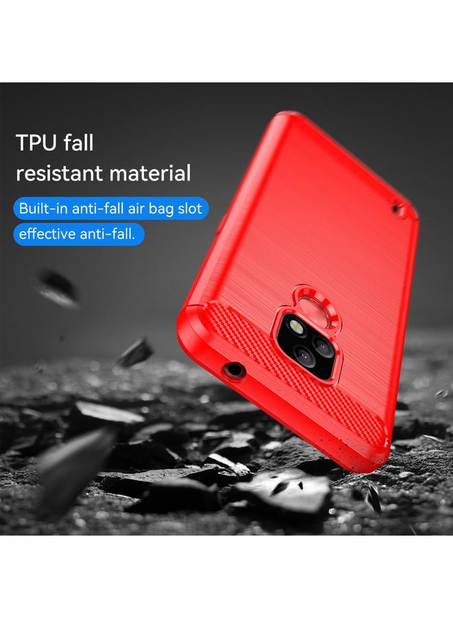 erorex Case For Lenovo K12 / Motorola Moto E7 Brushed Texture Carbon Fiber TPU Phone Case - Image 4