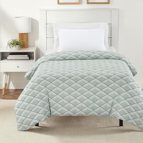BELVOSTUM Soft Cotton Duvet Cover for Single Bed | Printed Quilt & Blanket Cover | Razai Cover with Zipper Closure | Soft & Breathable Bedding Cover (90X60) Inches (Green) - Image 2
