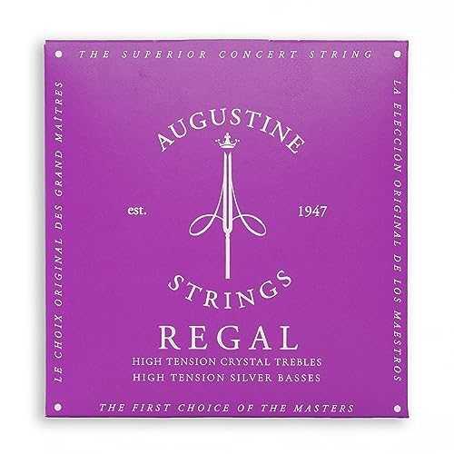 Augustine Strings Regal High Tension - Premium Crystal Nylon Classical Guitar Strings - Produced in New York by the Manufacturer of the Original Nylon String - 1 Set - Image 1