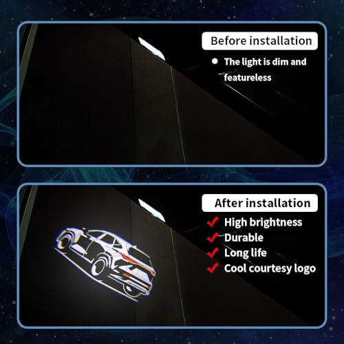 akarin 2 PCS LED Car Door Logo Lights Compatible for NX350 2022-presnet Courtesy Projector Laser Welcome Light Puddle Lamp Car Accessories (car, NX350 2022-presnet) - Image 2