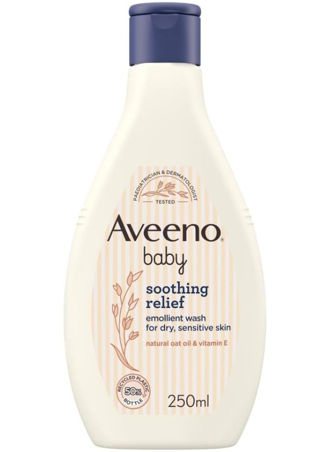 Aveeno Baby Aveeno Baby Soothing Relief Emollient Wash, 250ml  - Image 1