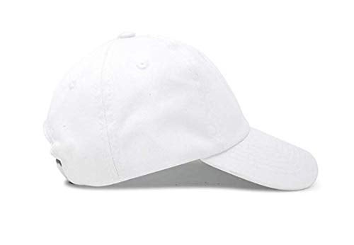 Handcuffs Unisex Baseball Caps | Cotton | Plain | Adjustable | Caps | Lightweight | Stylish | Casual | Sports | Travel | Mens Gifts | Rakhi Gift (White) - Image 3