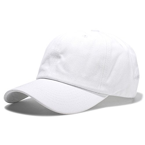 Handcuffs Unisex Baseball Caps | Cotton | Plain | Adjustable | Caps | Lightweight | Stylish | Casual | Sports | Travel | Mens Gifts | Rakhi Gift (White) - Image 1