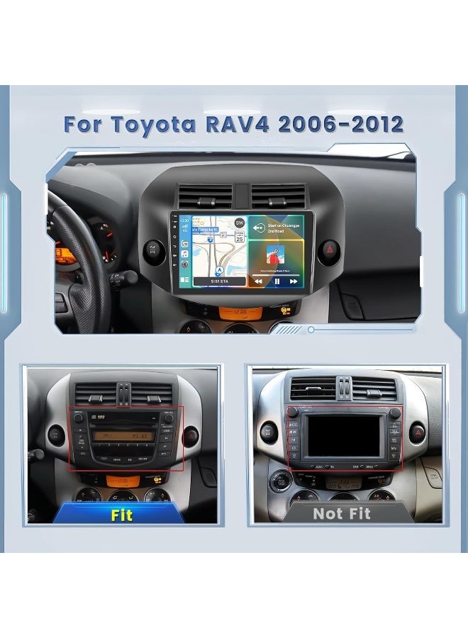 Vierex Car Stereo Screen For Toyota Toyota RAV4 2006-2012 Android With Apple Carplay Android Auto Wireless WiFi DSP AHD Camera Included Fast Interface (4+32GB 360D Cameras) - Image 3