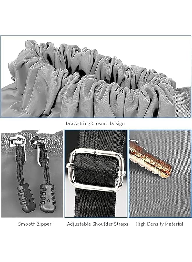 PROMASS Drawstring Backpack, Resistant String Bag Swimming Gym Sports With Compartment Side Mesh Pockets For Women Men - Image 3