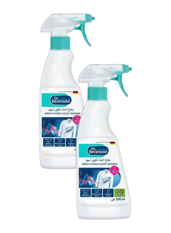 Dr. Beckmann 2-In-1 Starch Easy Ironing Spray 500ml Pack of 2 - Image 1