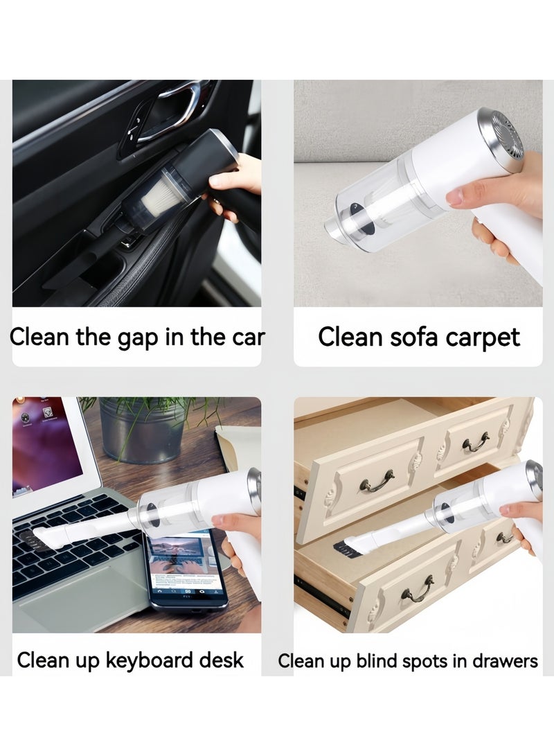 DRAVEN - GG Handheld Vacuum Cordless High Power Vacuum Dust Busters Cordless Rechargeable Portable for Pet Pair/Sofa/Car/Office - Image 2