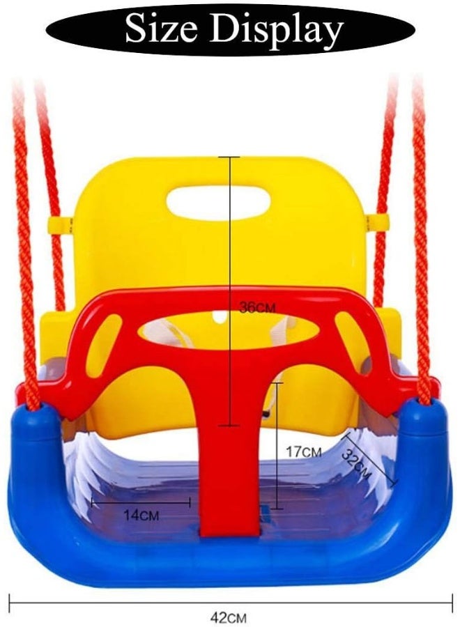 Rainbow Toys 3 In 1 Toddler Swing Seat Detachable Outdoor Toddlers Children Garden Yard Tree Swing Hanging Seat Entertainment Toys Kids Gift - Image 3