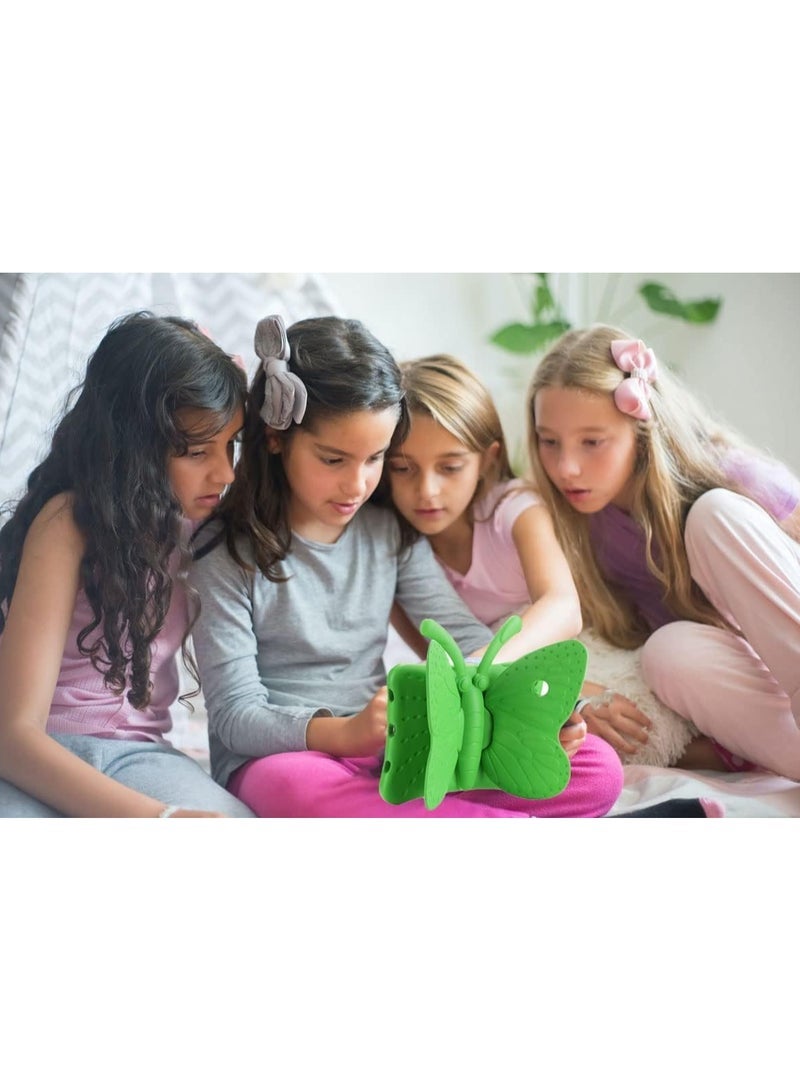 Gravity iPad Case for Kids, iPad 9.7 inch Case, Light Weight Shockproof EVA Foam Protective Tablet Stand Cover Holder for Apple iPad Air/Air 2 iPad 9.7 2017/2018 Cute Butterfly (GREEN) - Image 5