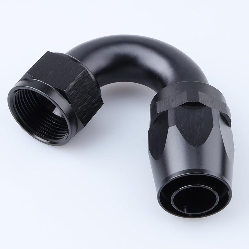 AC PERFORMANCE -16 AN 150 Degree Swivel Hose End Fitting Aluminum Black - Image 3
