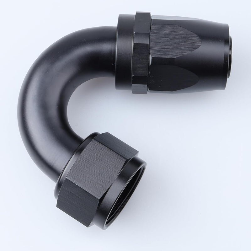 AC PERFORMANCE -16 AN 150 Degree Swivel Hose End Fitting Aluminum Black - Image 2