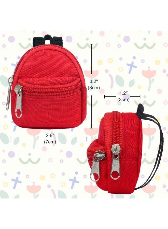 UNICORN ELEMENT 6pcs Doll Backpacks, Mini Zipper School Bags for Dolls, Cute Doll Bags School Supplies Backpack for Doll Accessories - Image 3