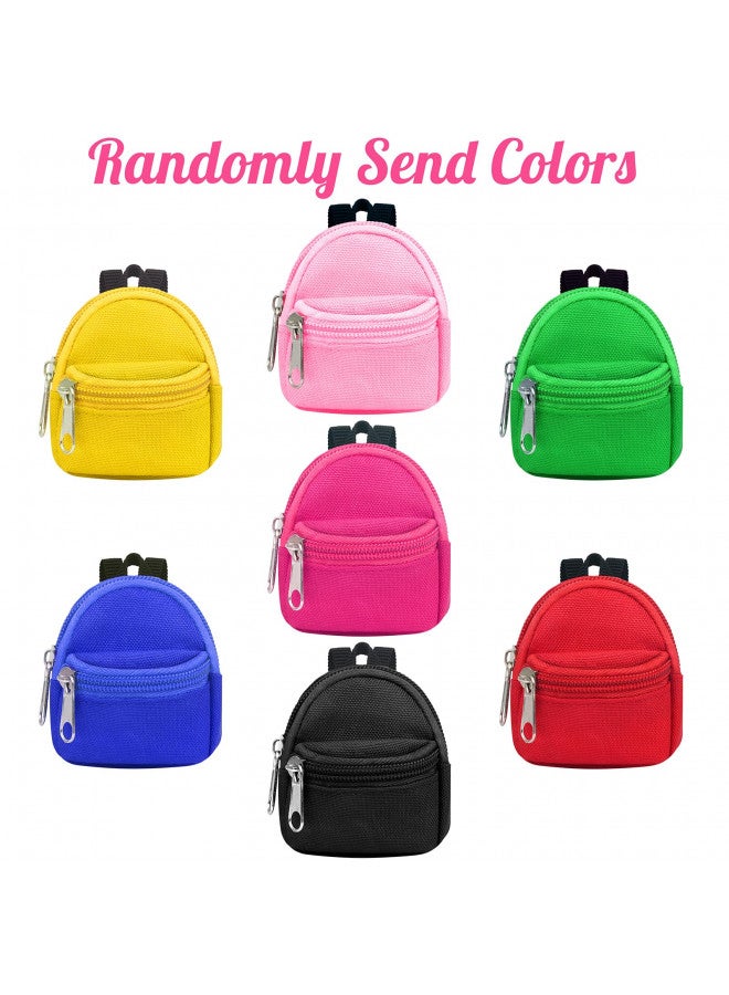 UNICORN ELEMENT 6pcs Doll Backpacks, Mini Zipper School Bags for Dolls, Cute Doll Bags School Supplies Backpack for Doll Accessories - Image 1
