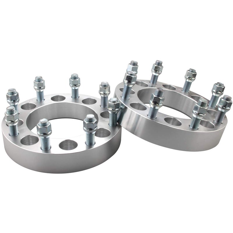 DCVAMOUS 2PC 8x65 to 8x170 Wheel Adapters 15 Inch with 14x15 Studs Compatible with Chevy GMC 8 Lug for Suburban Sierra Silverado 2500 3500 HD 20142022 RAM 2500 3500 8x170 Rim on 8x1651 Truck