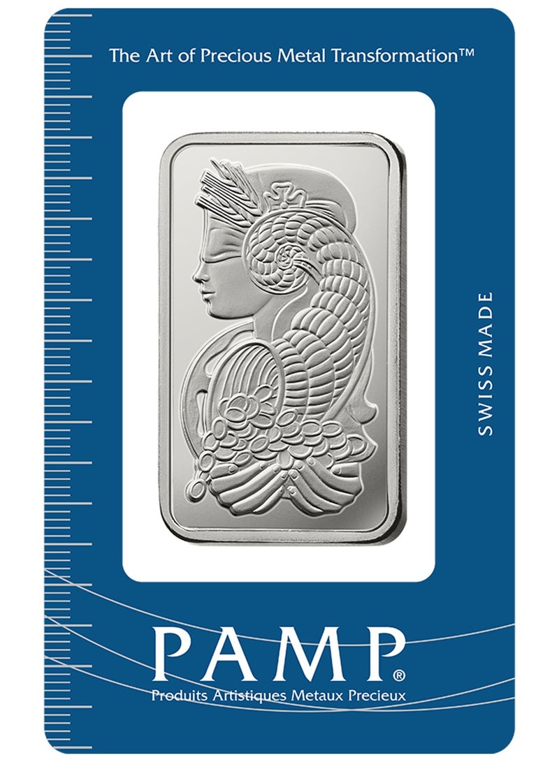 PAMP Swiss Pamp Fortuna 1 Ounce Minted Bar in 999.0 Silver  - Image 4