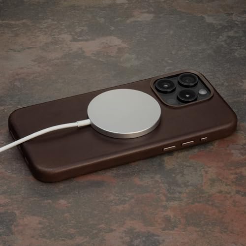 TORRO Case Compatible with iPhone 15 Pro Max – Premium Leather MagSafe Compatible, Slim Bumper Case (Dark Brown) - Image 3