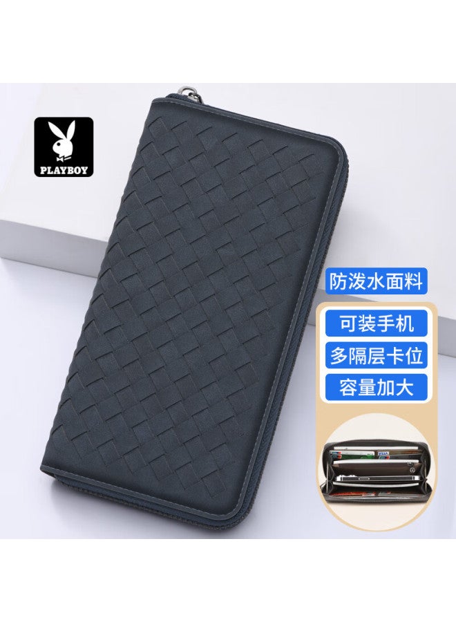 Playboy Men's Large Capacity Long Wallet Portable Multifunctional Clutch Multi-card Slot Billfold Birthday Gift - Image 1