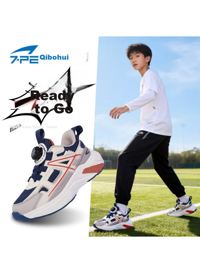 7-pe Boys' Sports Shoes Spring New Breathable Mesh Soft Sole Lightweight Casual Kids Shoes For Older Boys