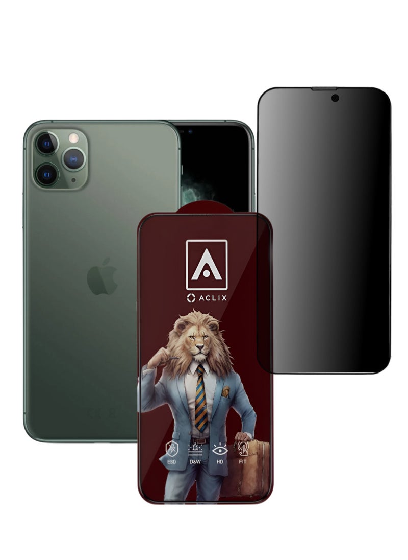ACLIX Antistatic ESD Dustproof Premium Quality High Definition Tempered Glass Screen Protector Designed For  iPhone 11 Pro - Image 1