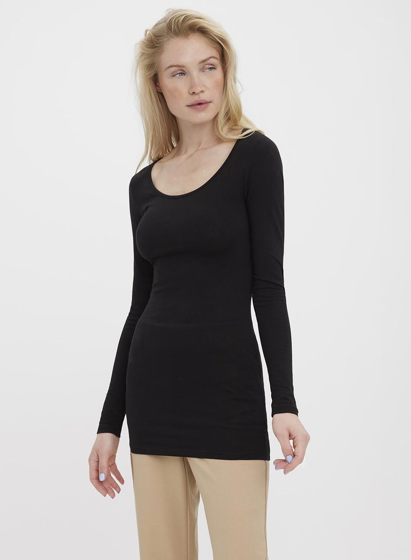 VERO MODA بلوزة Vmmaxi My Ls ناعمة طويلة على شكل حرف U Noos - Image 1