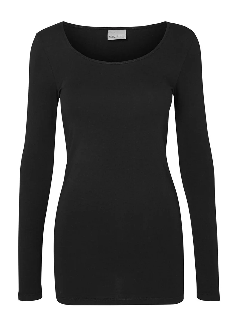 Vero Moda Black Soft Long Sleeve Top for Women | Best Price UAE