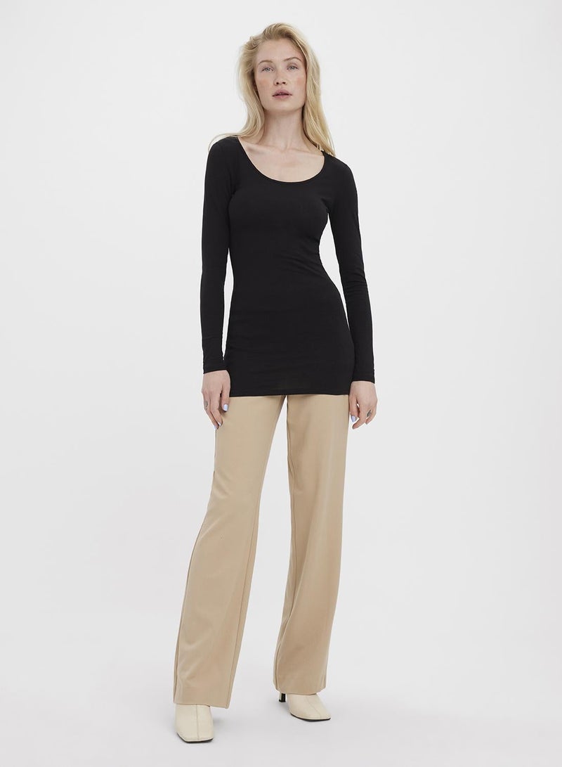 VERO MODA بلوزة Vmmaxi My Ls ناعمة طويلة على شكل حرف U Noos - Image 2