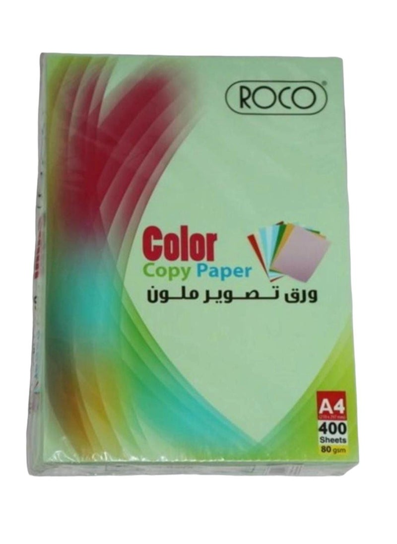 ROCO 400-Sheets Color Copy Paper Green 