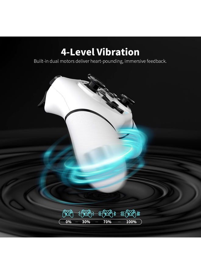 Acegamer Wireless Controller For Nintendo Switch/Lite/Oled, 2 Pack Switch Controllers, Dual Vibration/Turbo/Ergonomic Pro Controller! (Black&White) - Image 3
