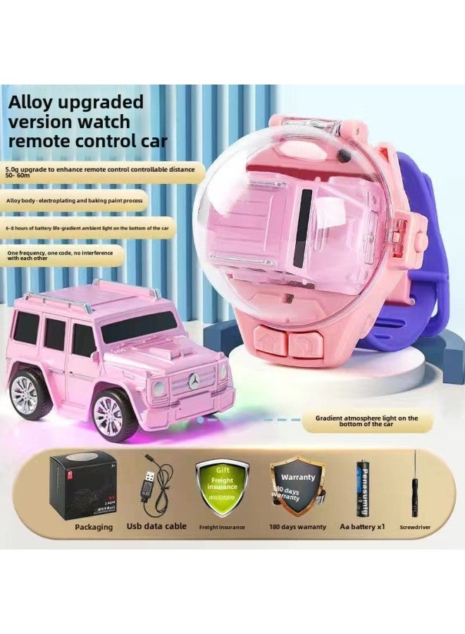 Internet Celebrous Watch Remote Control Car Electric Mini Car Social Children Boys And Girls Friends Toy Gift-Specifications:【5.5G Upgrade】 Alloy Large G Powder - Image 1