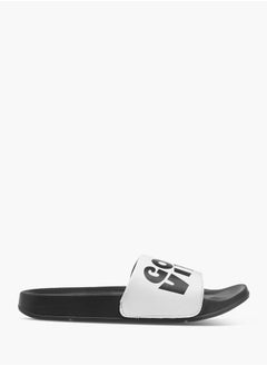 LBL by Shoexpress Men Slogan Print Slides  - Image 2